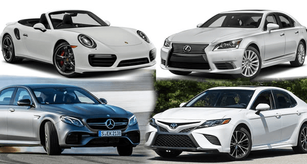 Ряд премиальных кроссоверов на таможенном терминале